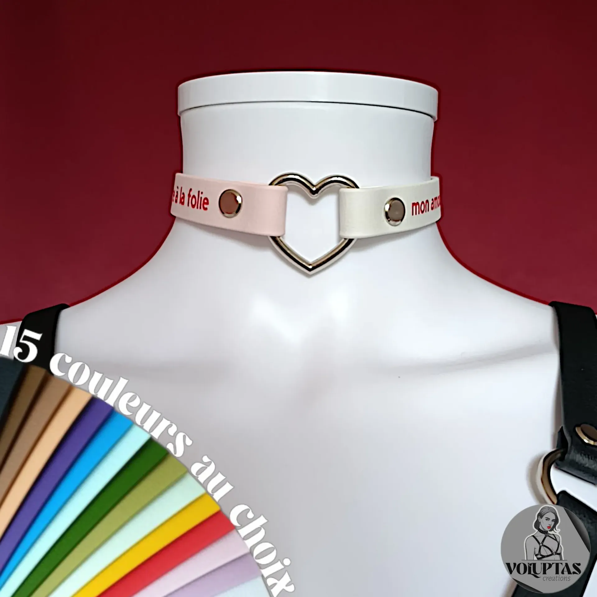 Collier CORA avec cœur — 100% Personnalisable