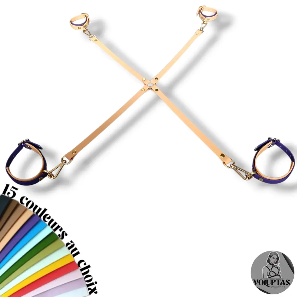 Attaches BDSM QUATTUOR LIGATURO — Pour menottes poignets & chevilles