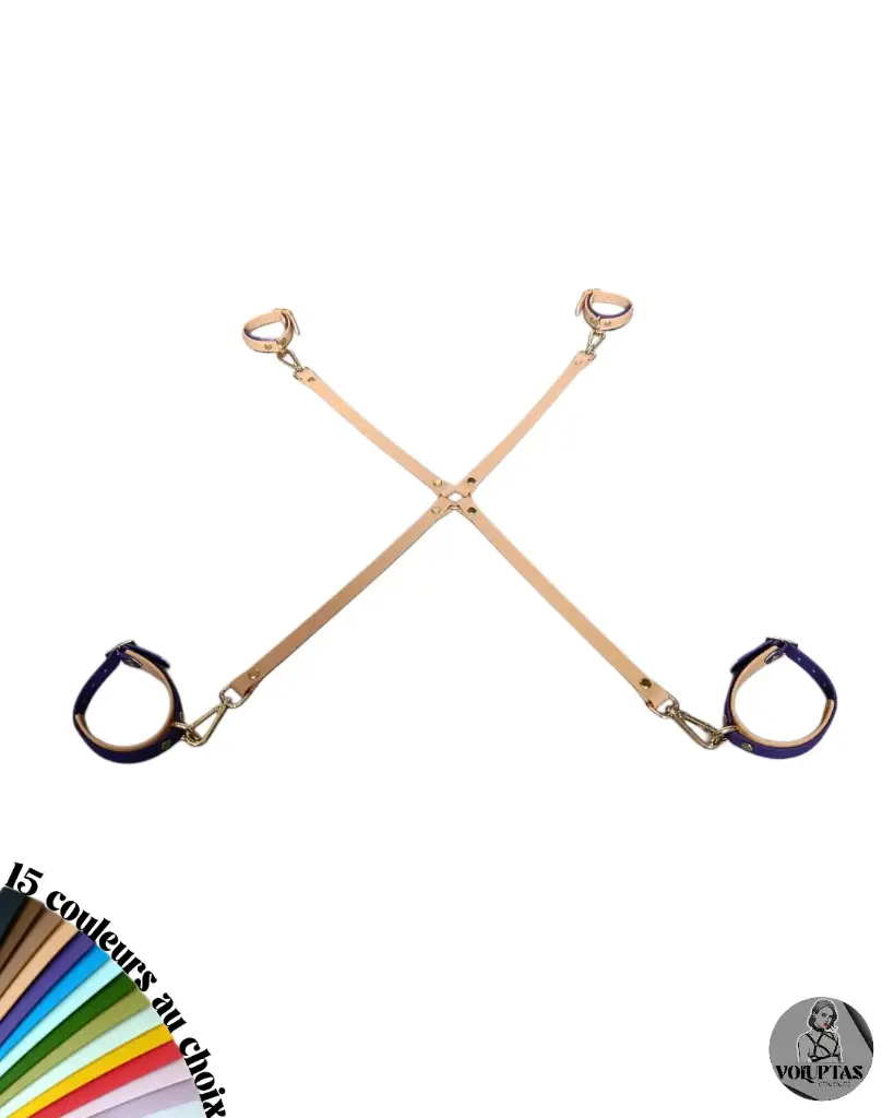 Attaches BDSM QUATTUOR LIGATURO — Pour menottes poignets & chevilles