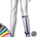 Harnais BDSM SURTALA — Pour mollet & cheville