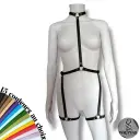 Jarretière avec collier BDSM POTENSA —  1 étage : cuisses 