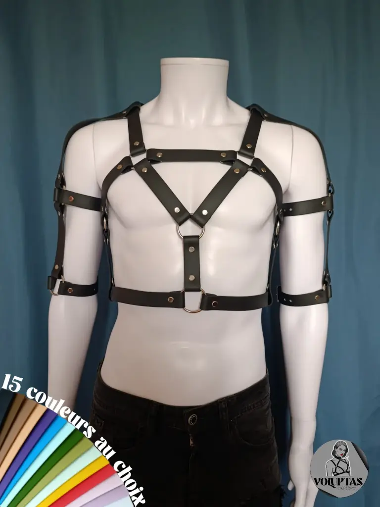 Harnais BDSM TUNIO — 1 étage + biceps & coudes