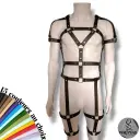 Harnais BDSM VIXENO — Complet + biceps