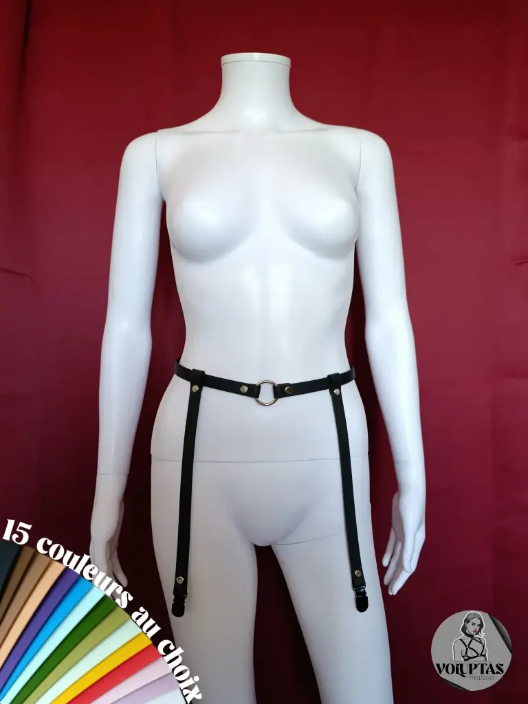 Porte jarretelles BDSM FIORA — Personnalisable
