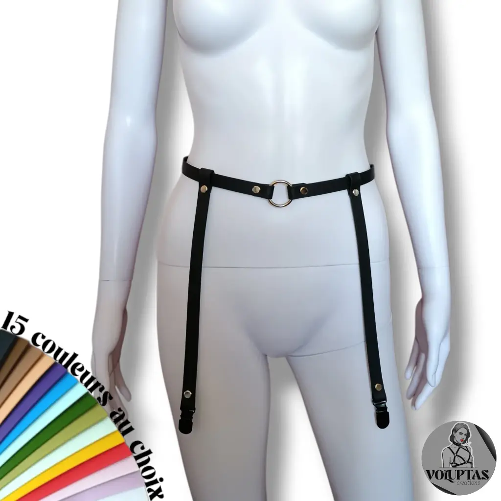 Porte jarretelles BDSM FIORA — Personnalisable