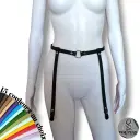 Porte jarretelles BDSM FIORA — Personnalisable