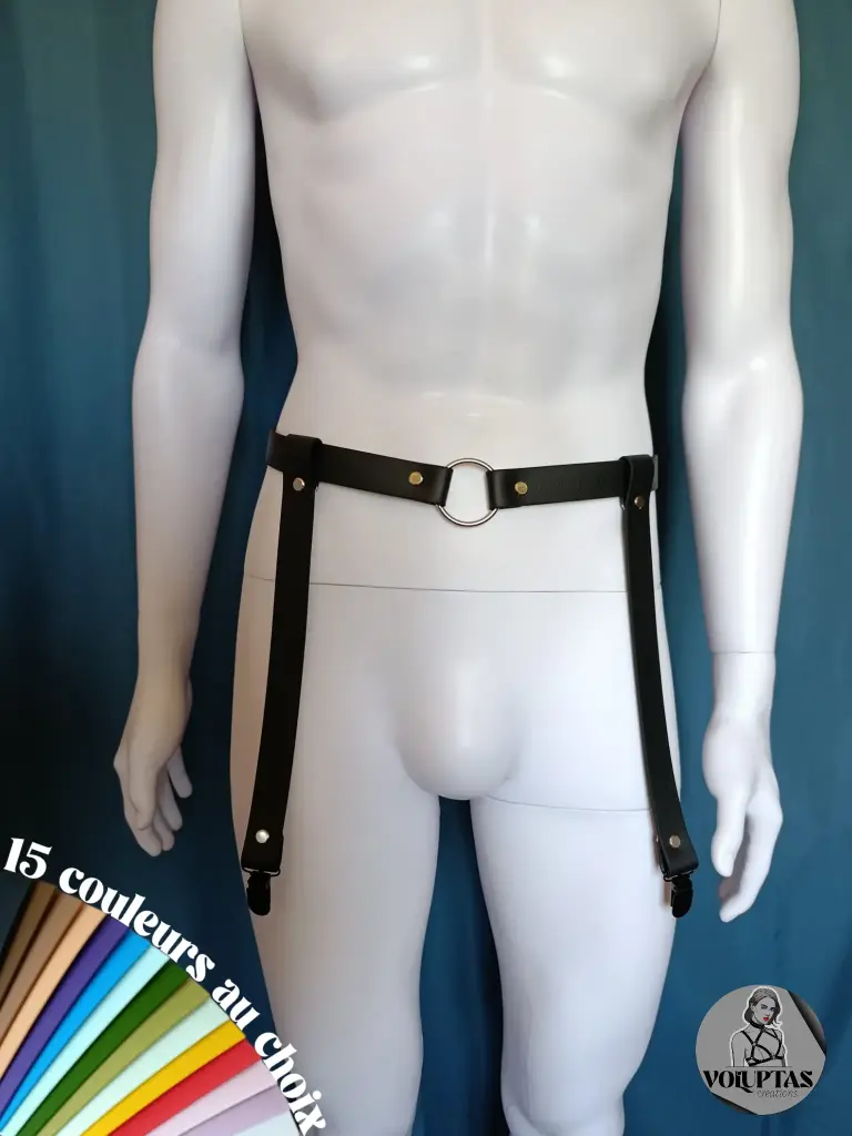 Porte jarretelles BDSM FIORO — Personnalisable