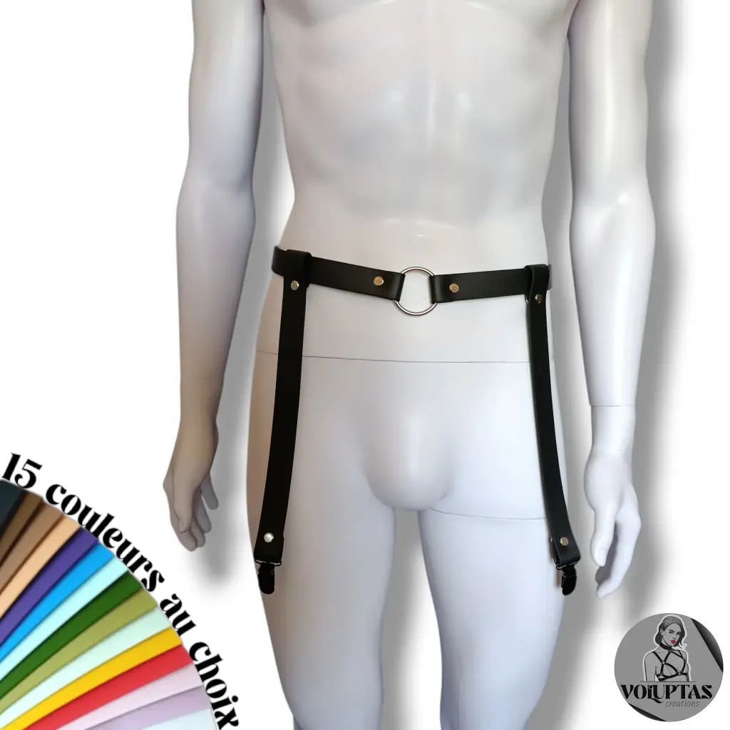 Porte jarretelles BDSM FIORO — Personnalisable