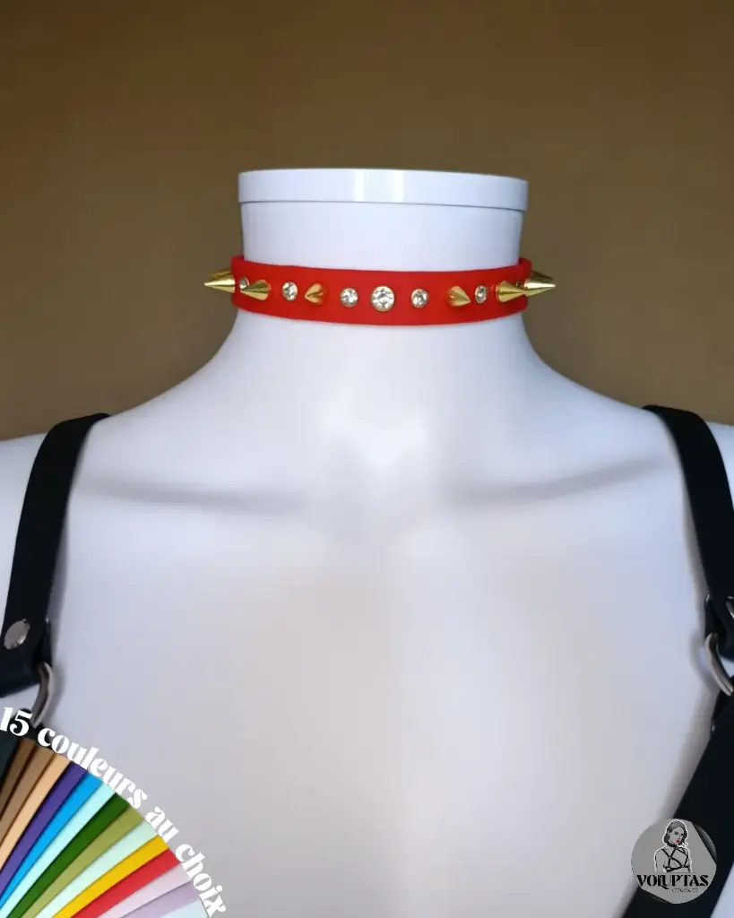 Collier BDSM ACUTIA — Personnalisable