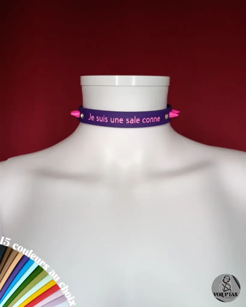 Collier BDSM Texte personnalisable — Personnalisable