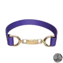 Collier ADORA en cuir vegan violet — Sur mesure avec texte personnalisable en option 