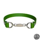 Collier ADORA en cuir vegan militaire — Sur mesure avec texte personnalisable en option