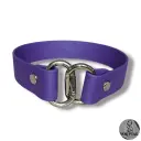Collier NEXA en cuir vegan violet — Sur mesure avec texte personnalisable en option