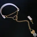 Collier martingale / étrangleur TENEXIA en cuir vegan rose pastel — Sur mesure avec texte personnalisable en option - 16 ou 25mm de largeur