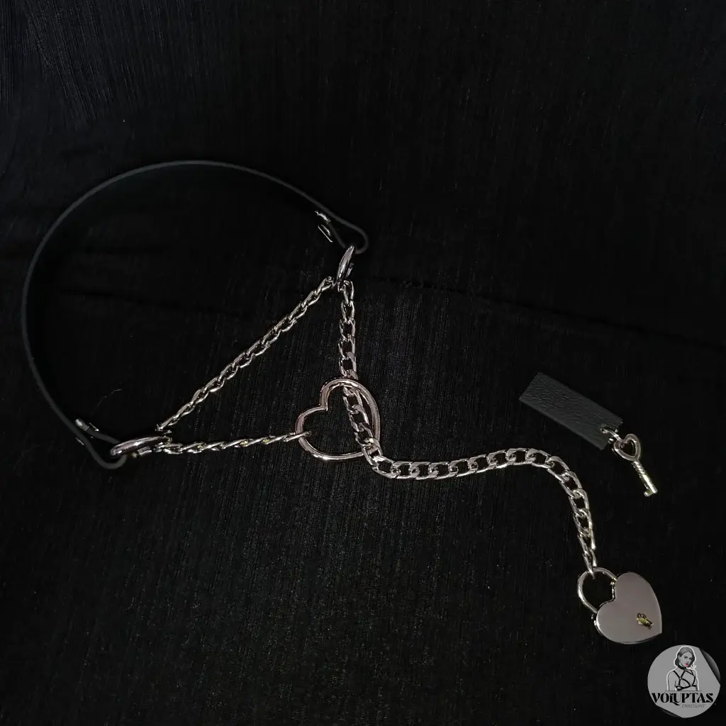 Collier étrangleur / martingale TENEXIA en cuir vegan noir — Sur mesure avec texte personnalisable en option - 16 ou 25mm de largeur