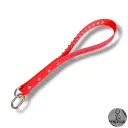 Slapper FERA avec pics en cuir vegan rouge —  Texte en option personnalisable (+couleur au choix)