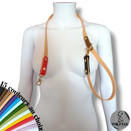 Laisse BDSM CONEXA 3en1 — Personnalisable